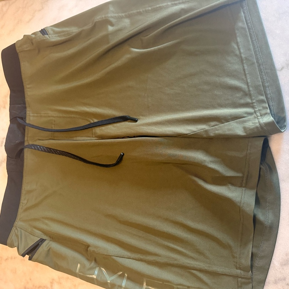 Hylete Men's Athletic Shorts - Olive Green